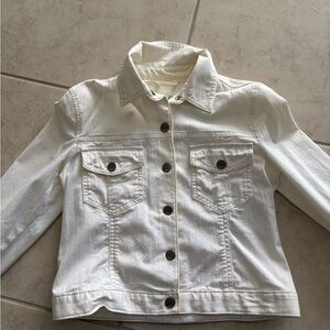 GAP Cream Denim Jacket